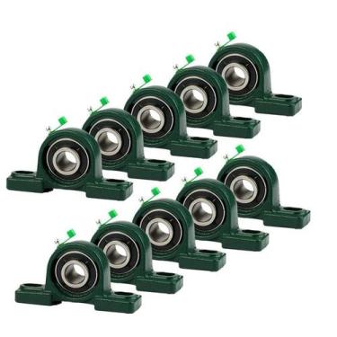 Imagem de 10 Mancal Pedestal Com Rolamento P205 25Mm - SC