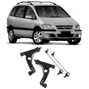 Imagem de Bandeja + Bieleta Chevrolet Zafira Dianteira 2001 Até 2012 O Par - Sky