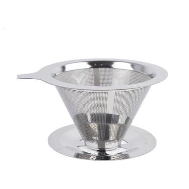 Imagem de Coador De Café Inox Filtro De Café Inox Reutilizável Tam 101 - RALEO