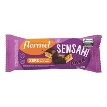 Imagem de Barra de Amendoim Flormel Pro Sensah! Dark 30g