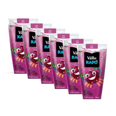 Imagem de Kit 6 Suco Del Valle Kapo Uva 200ml
