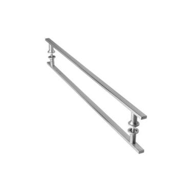Imagem de Puxador Para Porta de Vidro Aço Inox Escovado 90cm MS FS - FassinShop
