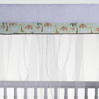 Imagem de Mosquiteiro para berço com bandô 1,40m x 20cm - STUDIO CASA, ANIMAIS B