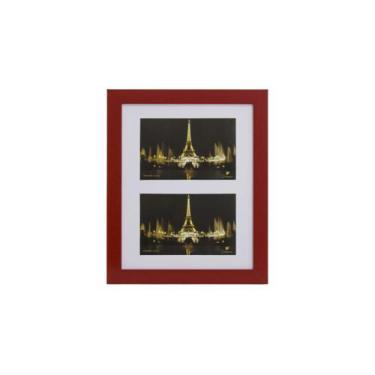 Imagem de Porta Retrato, Painel, Multifotos Pop 2 Fotos 10X15 Vermelho - Minha M