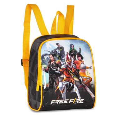 Imagem de Lancheira Térmica Free Fire Preto E Amarelo - Clio