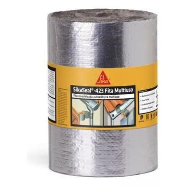 Imagem de Fita Alumínio Rolo 20cm c/10metros Espessura 0.60mm Sika