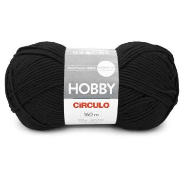 Imagem de Lã Hobby Círculo 100g 160 metros - Circulo, 940 Preto