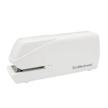Imagem de EcoElectronix Grampeador elétrico â€“ Grampeador automático portátil com capacidade para 30 folhas â€“ Silencioso, sem atolamento e fácil de recarregar vitalícia â€“ Alimentado por CA ou bateria para uso profissional em home office â€“ Branco