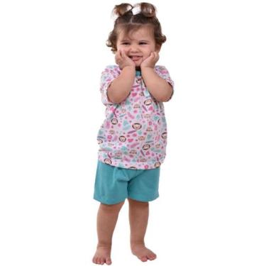 Imagem de Kit 5 Pijamas Infantil Curto Unissex Estampado Manga Curta - WLS Modas