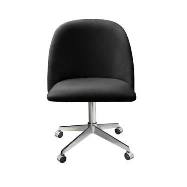 Imagem de Poltrona Decorativa Gaia Cadeira com Rodinhas Escritório, Home office 