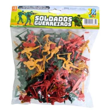 Imagem de Kit Soldadinhos de Plástico c/ 90 Peças JR Toys