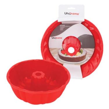 Imagem de Forma De Silicone Bolo Pudim Assadeiras Grande Vai No Forno FS02 - Uny