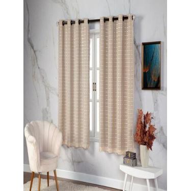Imagem de Cortina Blackout Pvc Colorido Voil Xadrez 2,00x1,40 Metros - BEAUTY CA