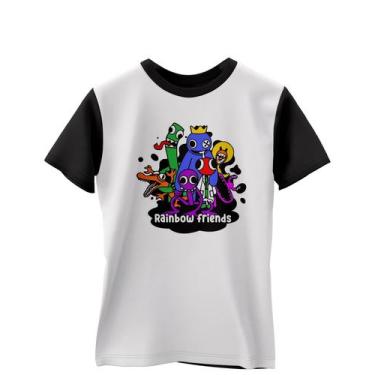Imagem de Camiseta rainbow friends personalizada rb26 - FéM, Preto, 10