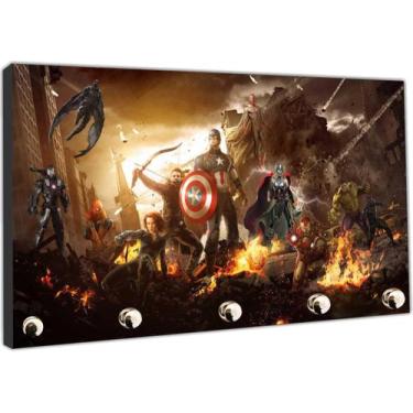 Imagem de Porta Chaves Cinema Avengers Os Vingadores Super Heróis  - Vital Quadr