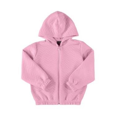 Imagem de Jaqueta em Matelassê Infantil para Menina Guloseima, Rosa, 4