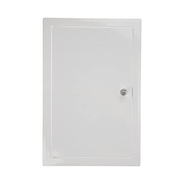 Imagem de Vent Systems Painel de acesso de metal bloqueável de 25,4 cm x 40,6 cm com chave - Porta de acesso para inspeção elétrica de encanamento - Painel de acesso para parede de drywall e placa de parede de