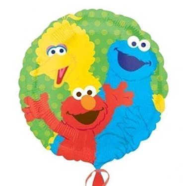 Imagem de Anagram Balão de alumínio para turma da Vila Sésamo, 45,72 cm, multicolorido