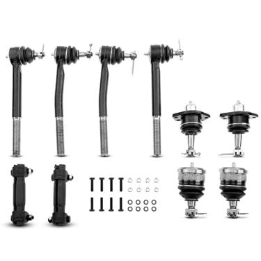 Imagem de A-Premium Conjunto de 10, junta esférica inferior superior frontal, extremidade de haste de direção externa interna, compatível com Chevy Impala Bel Air Caprice, Buick Electra LeSabre Riviera,