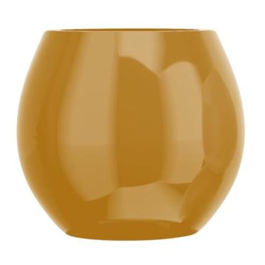 Imagem de Vaso Fibra De Vidro Decoração 40cm Estilo Vietnamita Plantas (Ouro Velho)