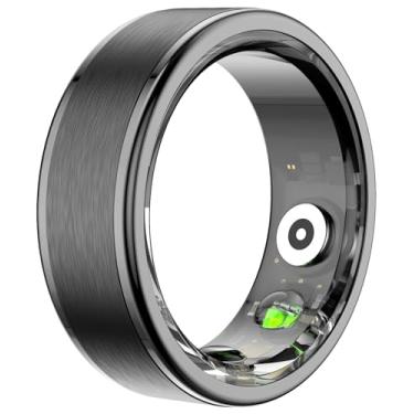 Imagem de CNBRO Anel inteligente rastreador de atividades cardíacas monitor de sono anel de saúde anel de fitness pedômetro calorias contador de passos modo de exercício anel esportivo 5ATM anéis inteligentes à