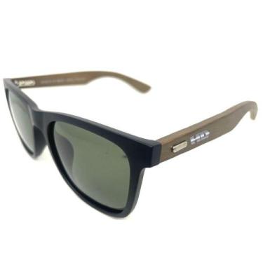 Imagem de Óculos de Sol Waimea HD com armação em acetato preto fosco com as hast