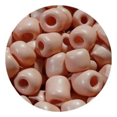 Imagem de 200 peças miçanga de vidro 3,6 á  4mm estilo tererê rosa claro ideal p