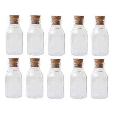 Imagem de Kit 100 Mini Garrafinhas De Plastico 60ml C/ Tampas De Rolha - Lynx pr