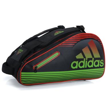 Imagem de Raqueteira Adidas Tour Beach e Padel Preta Verde e Vermelha
