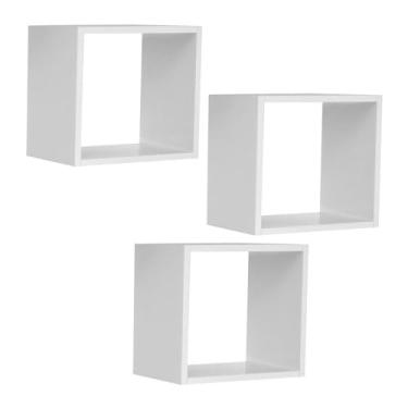 Imagem de Kit 03 Nichos Organizador 30x30cm Branco - AJL Móveis