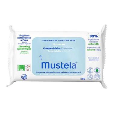 Imagem de Toalha Umedecida Mustela Compotáveis sem Perfume, 60Un