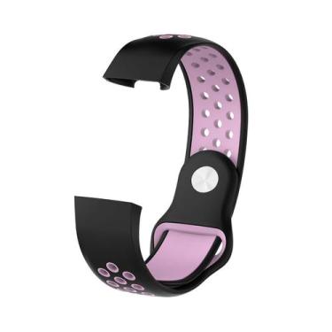 Imagem de Pulseira Sport compatível com Fitbit Charge 3 - Estilo no Pulso, Preta