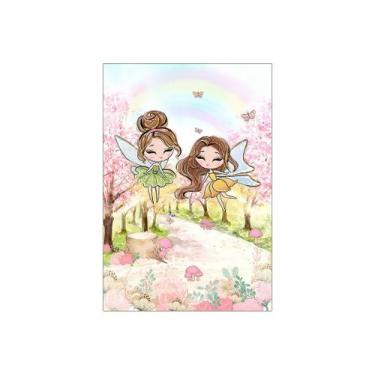 Imagem de Painel De Festa Vertical 1,50 x 2,20 - Fadas Morena Efeito Glitter 003