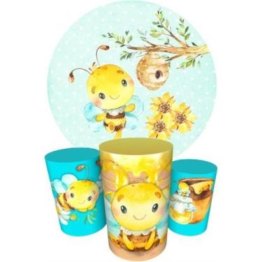 Imagem de Trio Capas Cilindro + Painel 1,50m Abelhinha - Fadrix, Abelhinha K1ABL