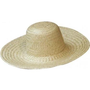 Imagem de Chapeu De Palha Natural Estilo Floppy Liso P Personalisacao - Não Info