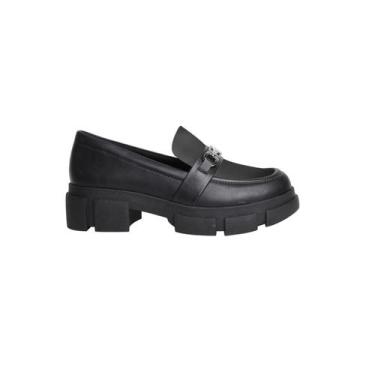 Imagem de Sapato Mocassim Loafer preto quiz 63-1747 Tratorado - Novo, 36