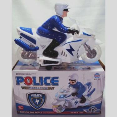 Imagem de Brinquedo Moto Policial com Luz e Som Bate e Volta e muito legal. - to