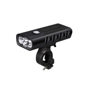 Imagem de Lanterna Bike Triplo Led T6 Recarregável  a Prova D'água - A.R Varieda