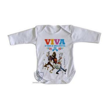 Imagem de body nenê criança roupa bebê manga longa  A vida é uma festa - Empório