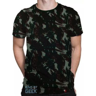 Imagem de Camiseta Camuflada Tradicional Camisa Camuflada Adulto - KING OF GEEK,
