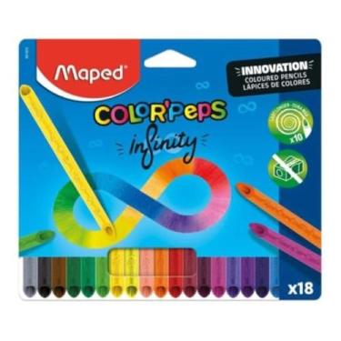 Imagem de Lápis de Cor 18 Cores Color Peps Infinity Triangular Infinito - Maped