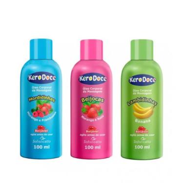 Imagem de Óleo Corporal de Massagem 100ml Linha Kero Doce Sofisticatto, Banana