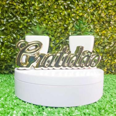 Imagem de Objeto Decorativo Mini Enfeite Mesa Cabeceira Palavra Decoração Casa S