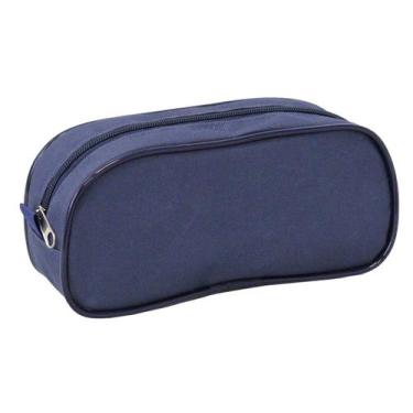 Imagem de Estojo Escolar LS Bolsas 1 divisão Azul Marinho - EE2140