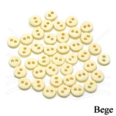 Imagem de Botões Feito a Mão Veceli - Redondo Mini, BEGE