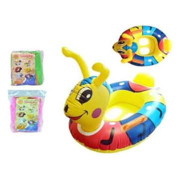 Imagem de Boia Bote Desenhos Mesclados Inflável Infantil - CRB