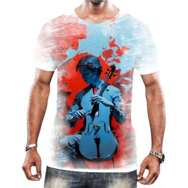 Imagem de Camisa Camiseta Tshirt Instrumento Corda Violoncelo Arte 4 - Enjoy Sho