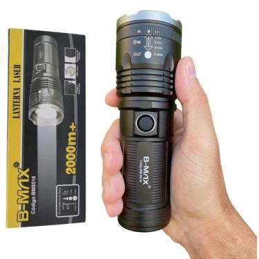 Imagem de Lanterna Laser sabre de Luz Longo alcance 2KM Super bateria recarregáv