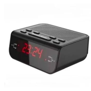 Imagem de Relógio Despertador Digital: Rádio Relógio FM - Design Moderno e Compa
