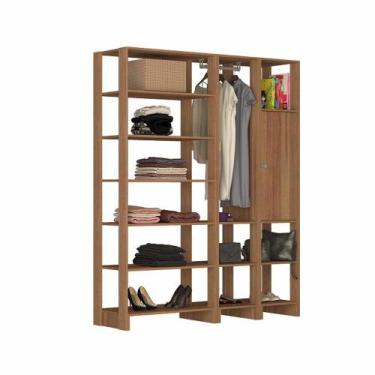 Imagem de Closet com 1 Cabideiro, 1 Porta com 2 prateleira e 12 nichos EY103-5-7